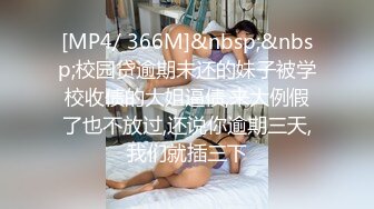 [MP4/ 366M]&nbsp;&nbsp;校园贷逾期未还的妹子被学校收债的大姐逼债,来大例假了也不放过,还说你逾期三天,我们就插三下